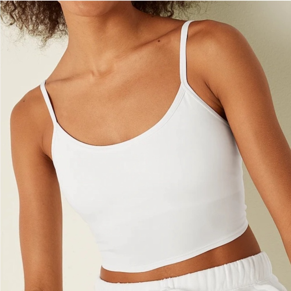 NWT PINK Victoria’s Secret Lightly Lined Sport Crop Top
